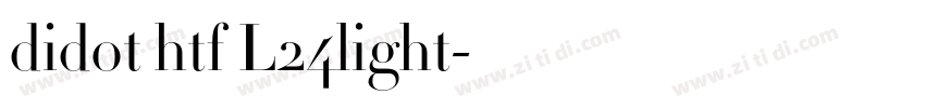 didot htf L24light字体转换